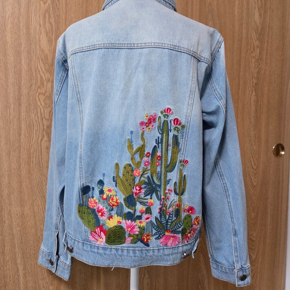 Rocking C Western Embroidered Denim Jacket
